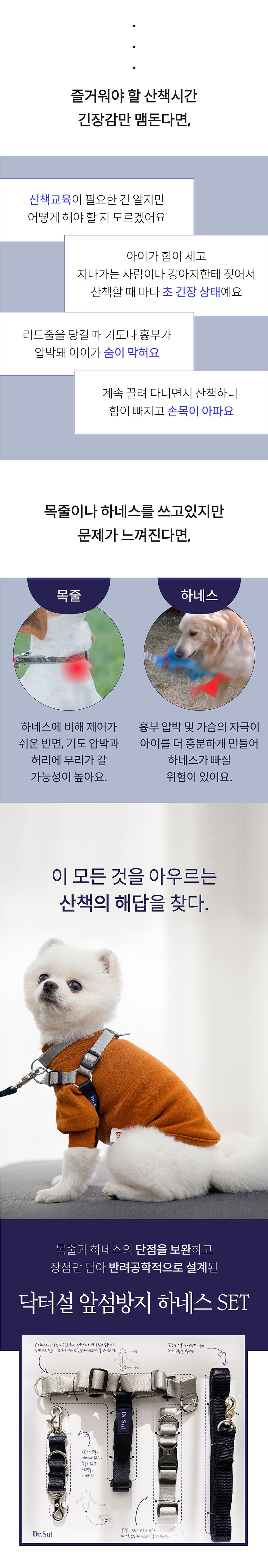 닥터설 앞섬방지 하네스 세트-상품이미지-2